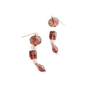 Chico's Warm-Tone Multi-Colored Beaded Linear Earrings NWT Day Evening Wear